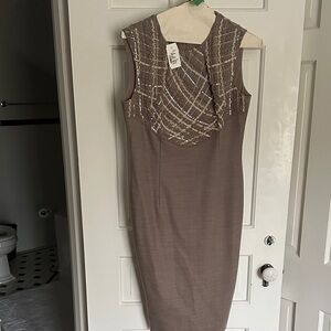 NWT Sleeveless Brown Dress
